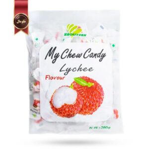 تافی جویدنی هاولی‌یوان Haoliyuan مدل لیچی مای چویی کندی My Chew Candy Lychee وزن 280 گرم