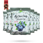 6 بسته تافی جویدنی هاولی‌یوان Haoliyuan مدل بلوبری مای چویی کندی My Chew Candy Blueberry وزن 280 گرم