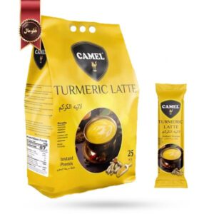 چای کرک کمل camel مدل لاته زردچوبه Turmeric Latte وزن 500 گرم
