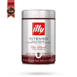 پودر قهوه قوطی ایلی illy مدل اینتنسو Intenso وزن 250 گرم