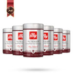 6 عدد پودر قهوه قوطی ایلی illy مدل اینتنسو Intenso وزن 250 گرم