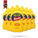 6 عدد سس فرنچز French's مدل خردل زرد کلاسیک Classic Yellow Mustard وزن 567 گرم