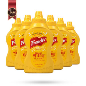 6 عدد سس فرنچز French’s مدل خردل زرد کلاسیک Classic Yellow Mustard وزن 396 گرم