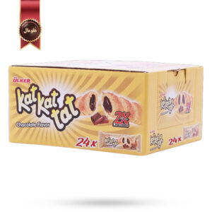 24 عدد کیک‌ پاف اولکر Ulker مدل کت کت تات 2 ایکس شکلاتی Kat Kat Tat 2X Chocolate وزن 24 گرم