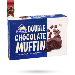 16 عدد کاپ کیک دیمه Deemah مدل دابل چاکلت Double Chocolate وزن 27 گرم