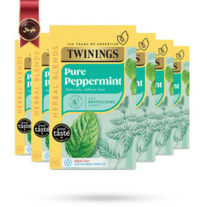 6 بسته دمنوش توینینگز Twinings مدل نعناع خالص Pure Peppermint پک 20 تایی