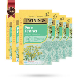 6 بسته دمنوش توینینگز Twinings مدل رازیانه خالص Pure Fennel پک 20 تایی