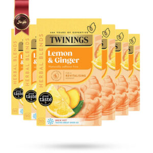 6 بسته دمنوش توینینگز Twinings مدل لیمو و زنجبیل Lemon & Ginger پک 20 تایی