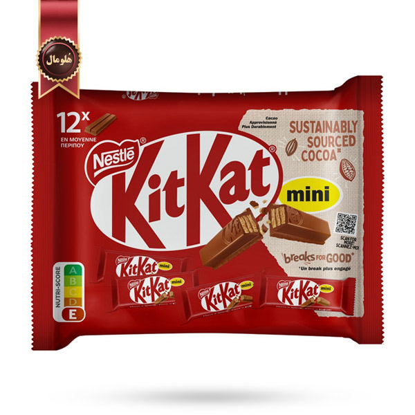 12 عدد شکلات کیت کت Kitkat دو انگشتی مینی وزن 16.6 گرم