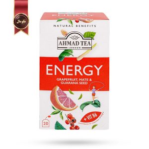 چای گیاهی احمد Ahmad Tea مدل انرژی زا Energy پک 20 تایی