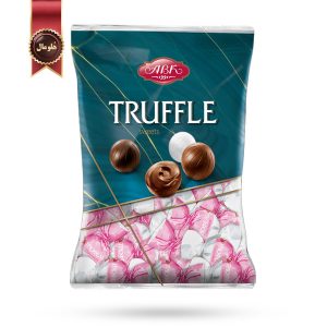 شکلات پذیرایی گرد ای بی کی ABK مدل ترافل با طعم توت‌ فرنگی Truffle strawberry وزن 1 کیلویی