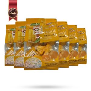 6 بسته آبنبات نرم فاج FUDGE مدل تاپ فروت انبه TOP FRUIT Mango وزن 80 گرم