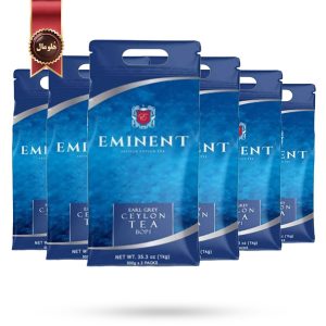 6 بسته چای سیاه امیننت eminent مدل سیلان ارل‌ گری Earl Grey Ceylon یک کیلویی