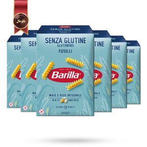 6 بسته ماکارونی باریلا Barilla مدل مارپیچی بدون گلوتن Gluten Free Fusilli وزن 400 گرم (اورجینال)
