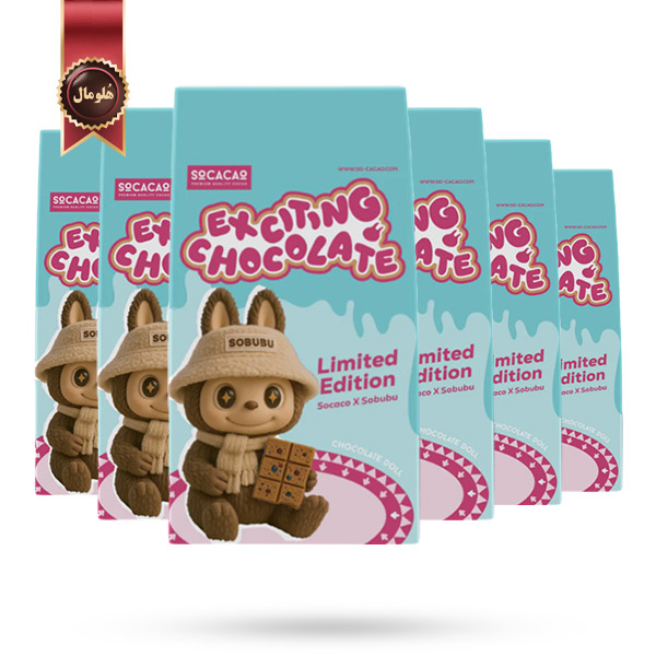 6 بسته شکلات هیجان‌ انگیز سوکاکائو Socacao مدل عروسکی سوبوبو Sobubu