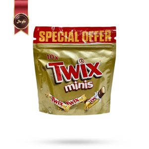شکلات مینی تویکس Twix وزن 200 گرم پک 2 تایی (اورجینال)