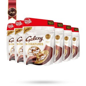 6 بسته شکلات مینیاتوری گلکسی Galaxy وزن 117 گرم پک 2 تایی (اورجینال)