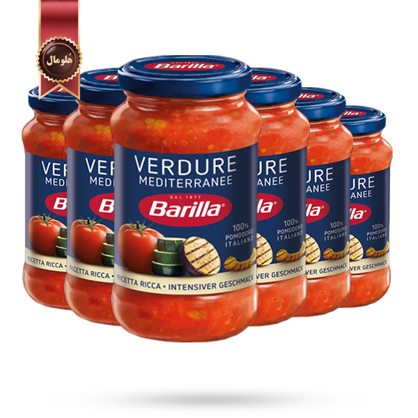 6 عدد سس باریلا Barilla مدل سبزیجات تازه Verdure وزن 400 گرم (اورجینال)