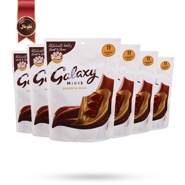 6 بسته شکلات مینی گلکسی Galaxy پک 11 تایی (اورجینال)