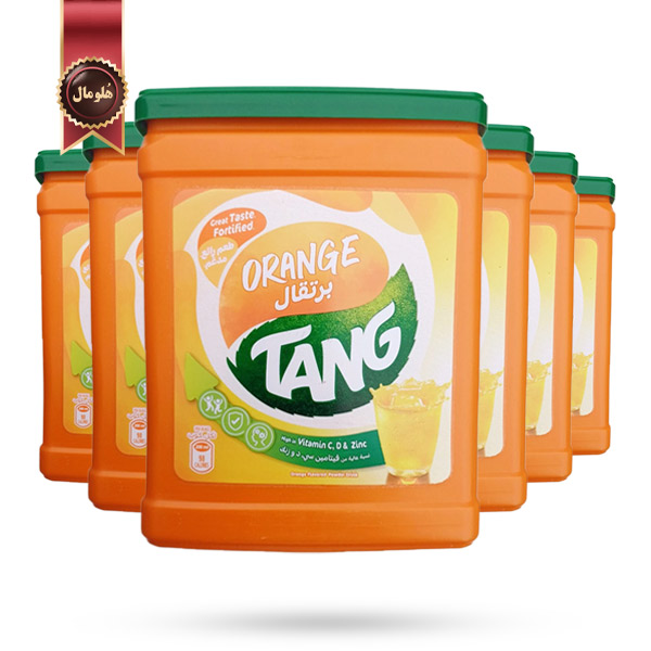 6 عدد پودر نوشیدنی تانج Tang مدل پرتقالی Orange وزن 2 کیلوگرم