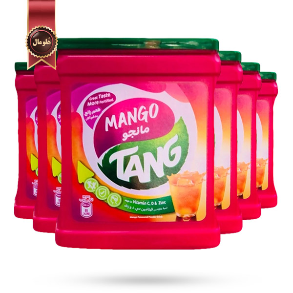 6 عدد پودر نوشیدنی تانج Tang مدل انبه Mango وزن 2 کیلوگرم