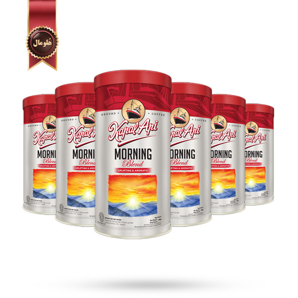 6 عدد پودر قهوه کاپال آپی Kapal Api مدل مورنینگ بلند Morning Blend وزن 200 گرم