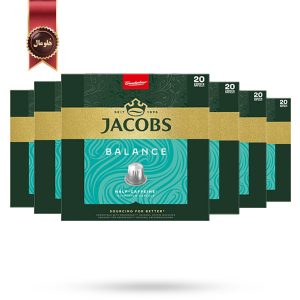 6 بسته کپسول قهوه جاکوبز Jacobs مدل بالانس Balance پک 20 تایی (اورجینال)