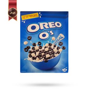 غلات صبحانه (کورن فلکس) اورئو oreo مدل طعم کاکائو و وانیل Cocoa and Vanilla وزن 320 گرم (اورجینال)