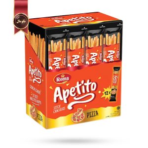 چوب شور آپتیتو روما Roma Apetito طعم پیتزا Pizza پک 12 تایی (اورجینال)