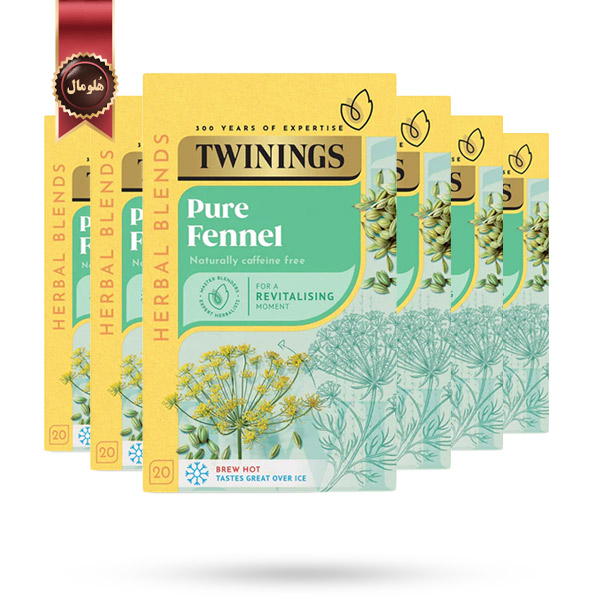 6 بسته دمنوش توینینگز Twinings مدل رازیانه خالص Pure Fennel پک 20 تایی