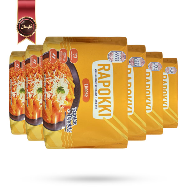 6 عدد راپوکی گود سئول Good Seoul با طعم پنیری Cheese وزن ۱۳۲ گرم