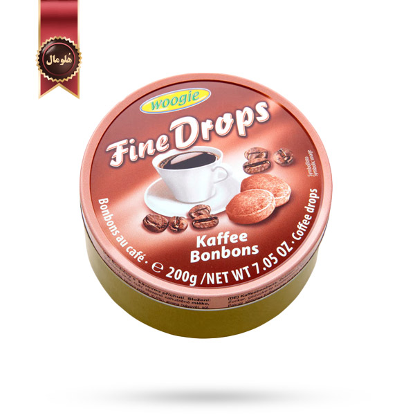 آبنبات ووگی Woogie Fine Drops مدل با طعم قهوه Kaffee وزن 200 گرم