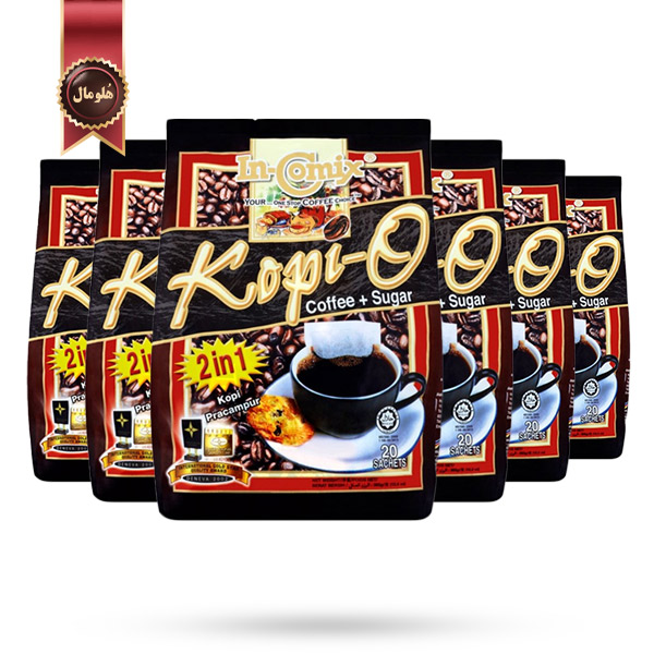 6 بسته قهوه فوری این کامیکس In-Comix مدل کپی-او 2in1 Kopi-O پک 20 عددی