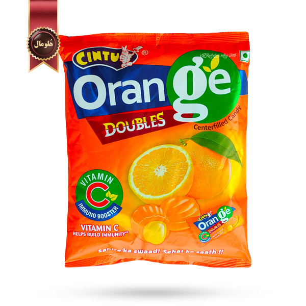 آبنبات سینتو Cintu مدل پرتقالی Orange وزن 600 گرم (اورجینال)