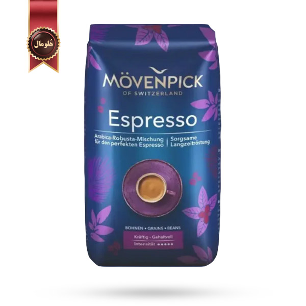 دانه قهوه موون پیک Movenpick مدل اسپرسو Espresso یک کیلویی