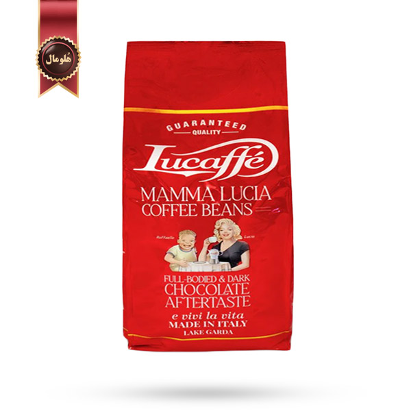 دانه قهوه لوکافه Lucaffe مدل ماما لوشیا Mamma Lucia وزن 1000 گرم