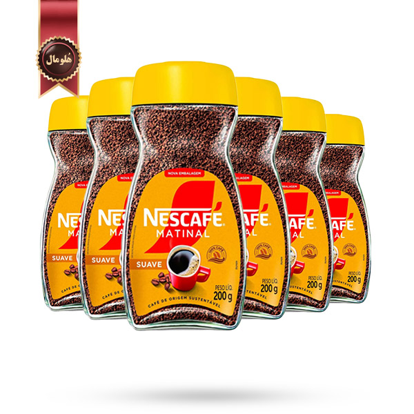 6 عدد قهوه فوری نسکافه Nescafe مدل ماتینال Matinal وزن 200 گرم