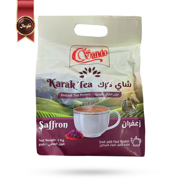 چای کرک ساندو Sando مدل با طعم زعفران Saffron وزن 1 کیلویی