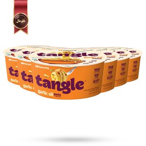 6 عدد نودل کاسه ای تانگل سامیانگ samyang Tangle مدل سیر و روغن زیتون Garlic Oil وزن 100 گرم