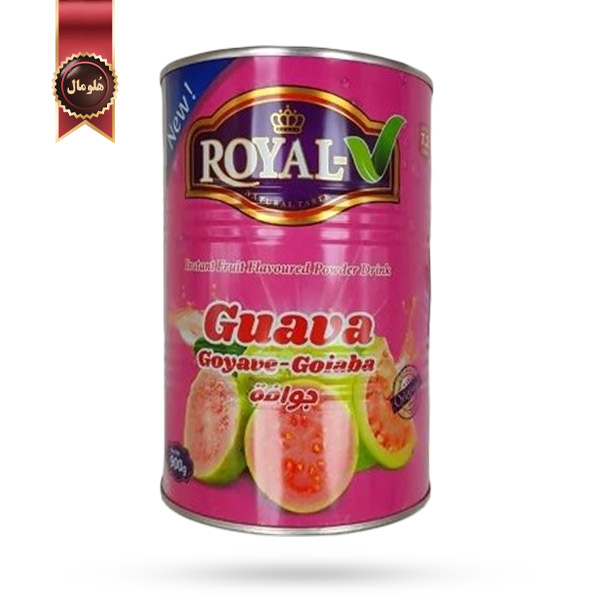 پودر شربت رویال royal مدل گواوا قرمز red guava وزن 900 گرم