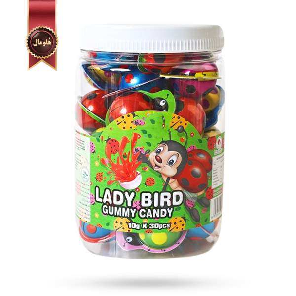 مارشمالو ژله ای دیر دادا Deer DaDa مدل کفشدوزک Lady bird پک 30 تایی