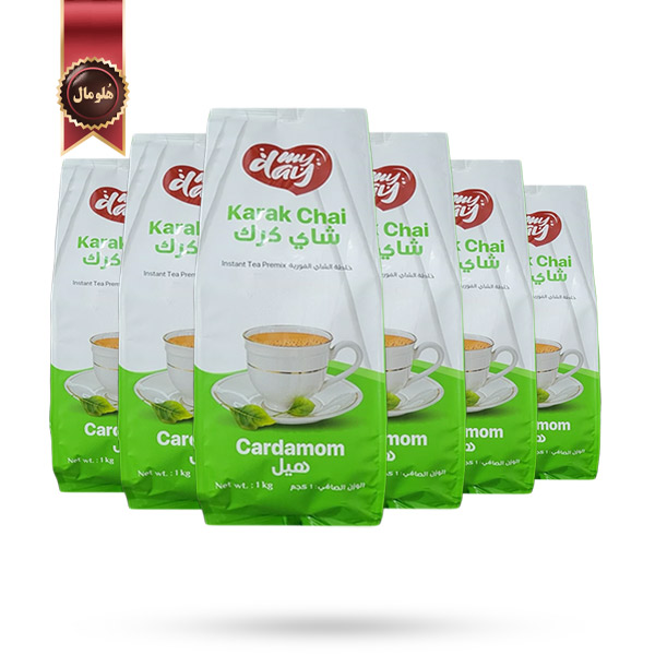 6 بسته چای کرک مای دی my day مدل با طعم هل Cardamom وزن 1 کیلویی