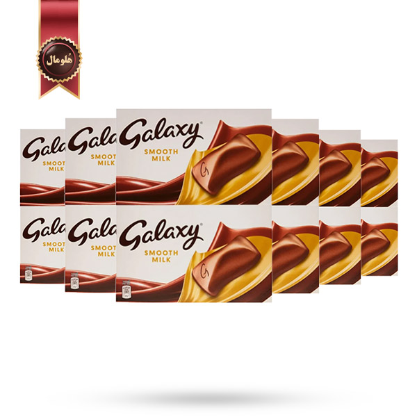 6 بسته شکلات گلکسی Galaxy مدل شیری نرم Smooth Milk پک 24 تایی (اورجینال)