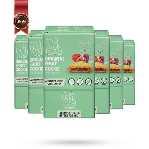 6 بسته کوکی میوه‌ای دیدوز Dido’s مدل اورجینال Original پک 16 تایی (اورجینال)