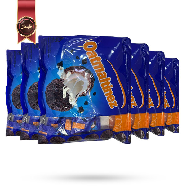 6 بسته بیسکوییت غلات اوت مالتینز وانیل Oatmaltinez Vanilla مدل تی وای ال TYL وزن 300 گرم (اورجینال)