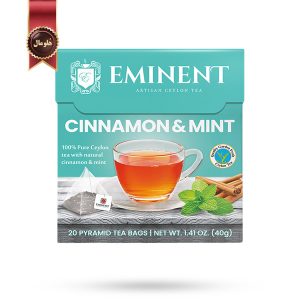 چای کیسه ای هرمی امیننت Eminent مدل دارچین و نعنا Cinnamon & Mint پک 20 تایی (اورجینال)