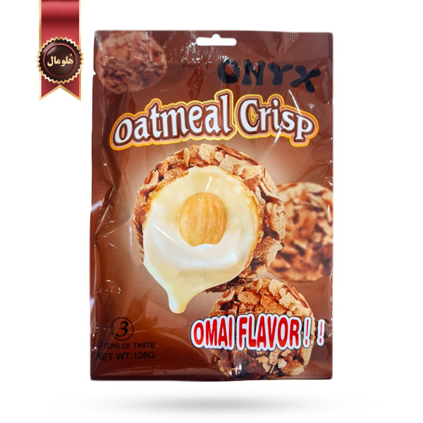 بیسکوییت اوت میل اونیکس onyx مدل طعم اومال Omal Flavor وزن 128 گرم