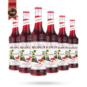 6 عدد سیروپ مونین Monin طعم گرانادین Grenadine حجم 700 میلی لیتر