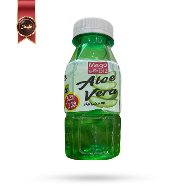 نوشیدنی مگابیز Mega Biz مدل آلوئه‌ ورا Aloe vera حجم 290 میلی لیتر
