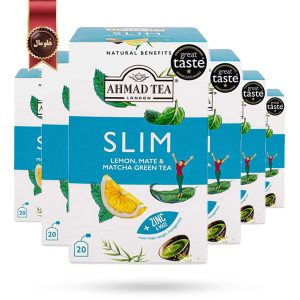 6 بسته چای گیاهی احمد Ahmad Tea مدل لاغری Slim پک 20 تایی